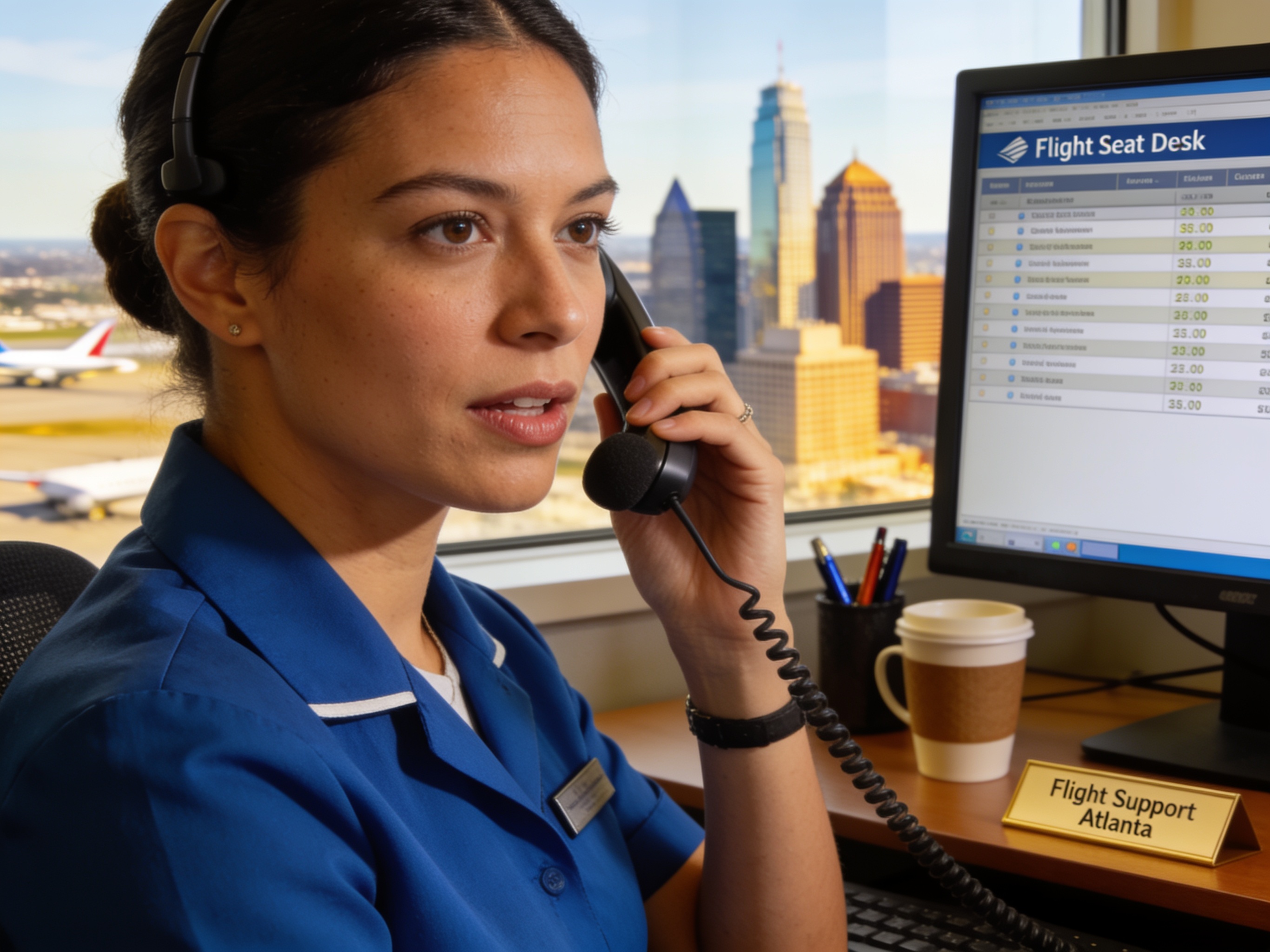 Airline Customer Service kiva Flight Support Desk in Buckhead