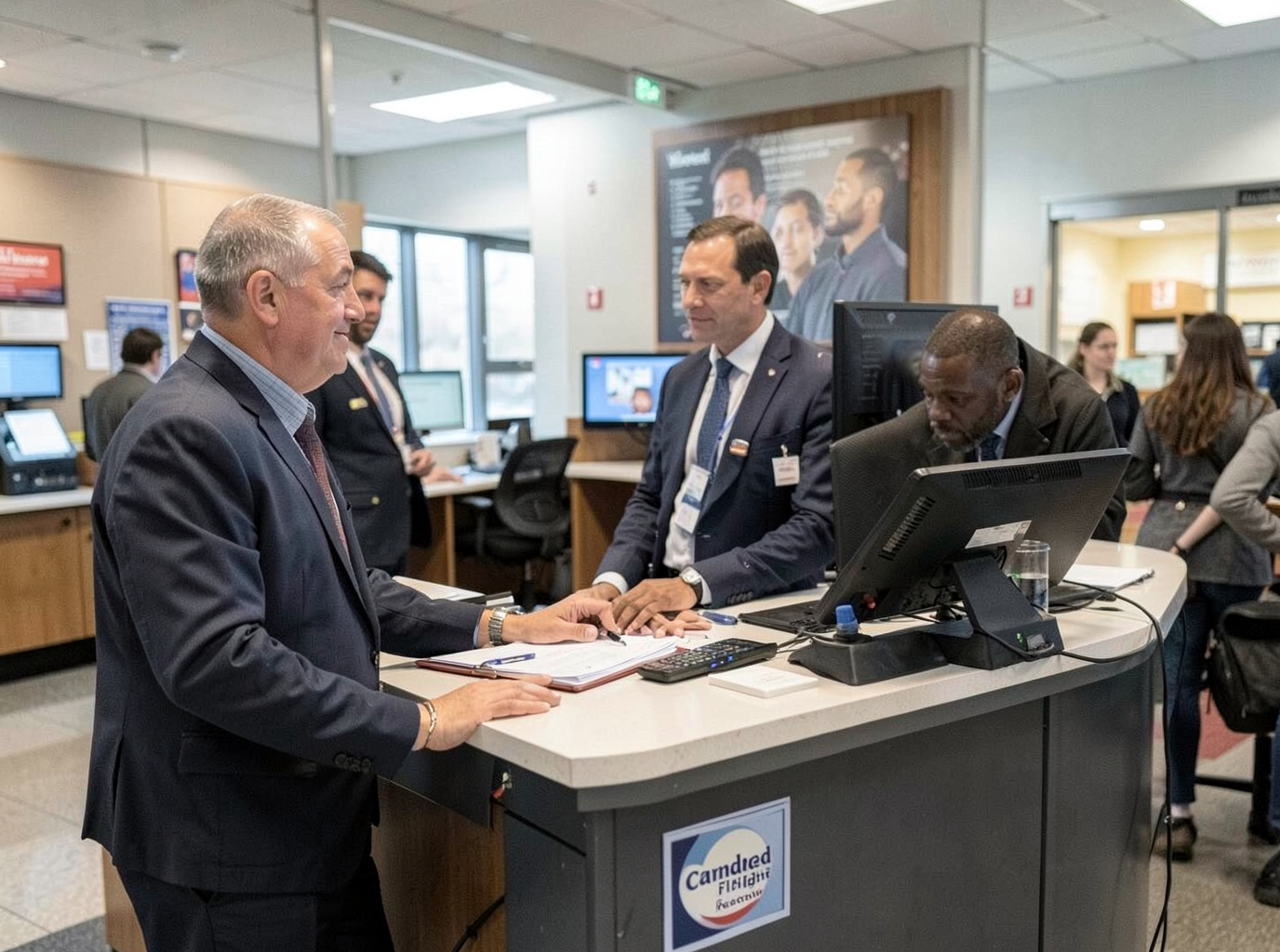 Canceled Flight Rebooking Desk in Atlanta
